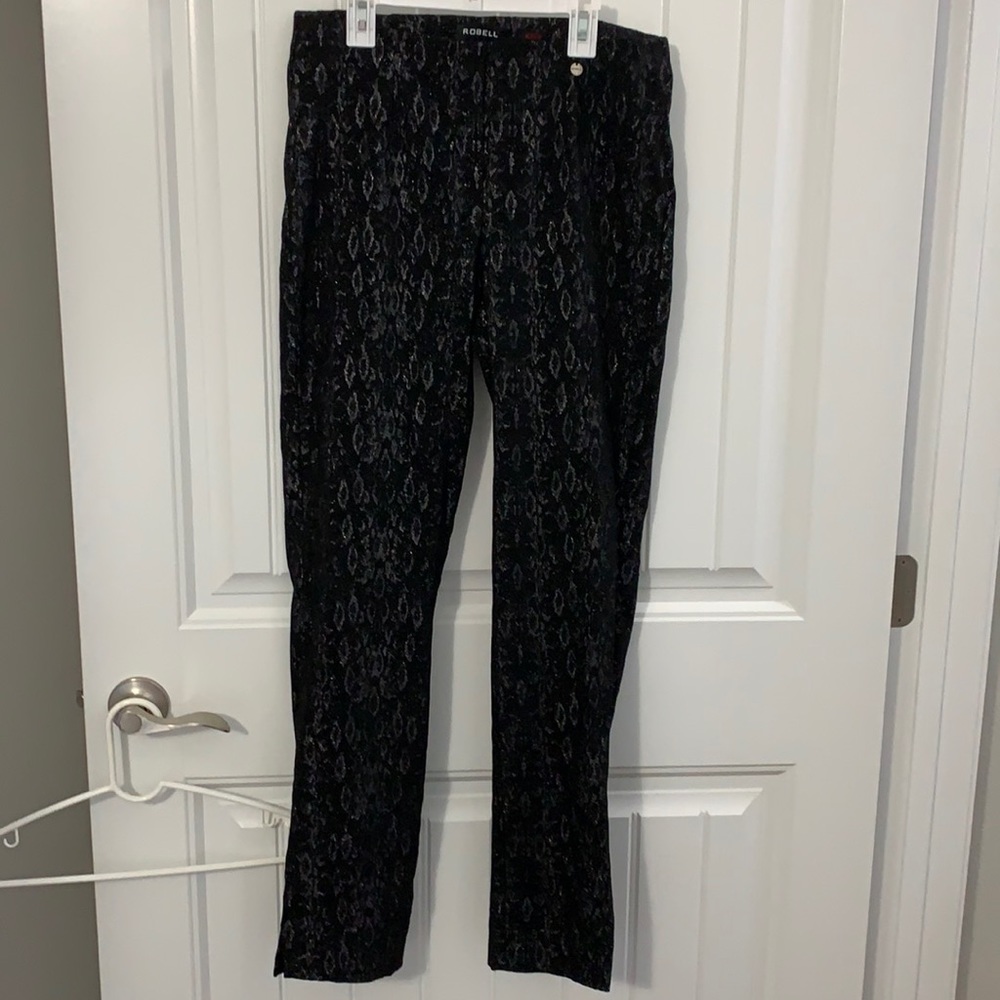 Worn once, to a dance party - black with sparkly design throughout